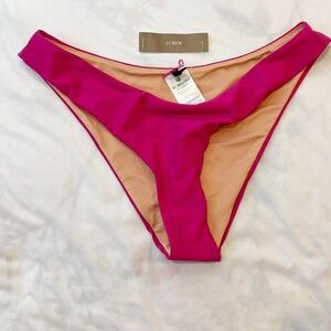 J. Crew Pink Cheeky Bikini Bottoms New With Tags Re-Imagined Line M